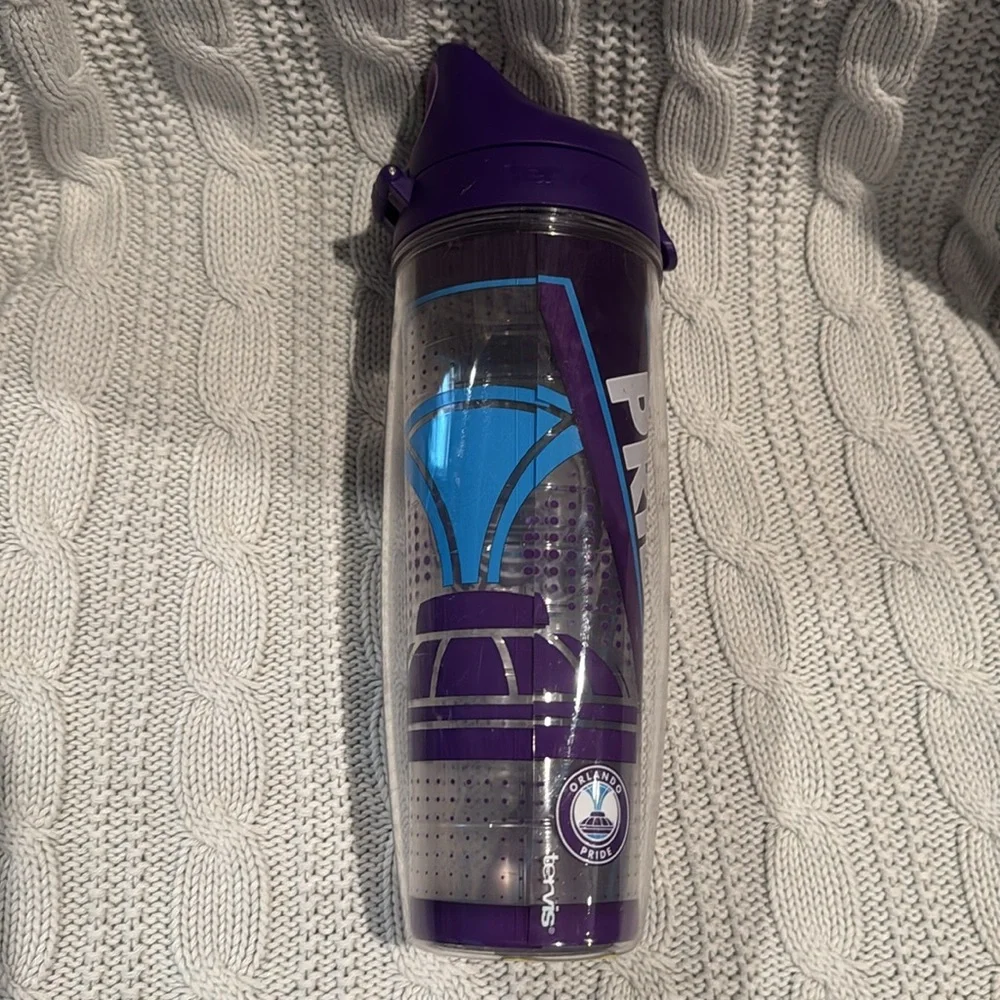 Tervis purple Orlando Pride travel tumbler 24 oz with lid
